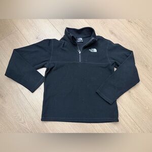 The North Face Black Half-Zip Fleece Pullover kids medium 10/13